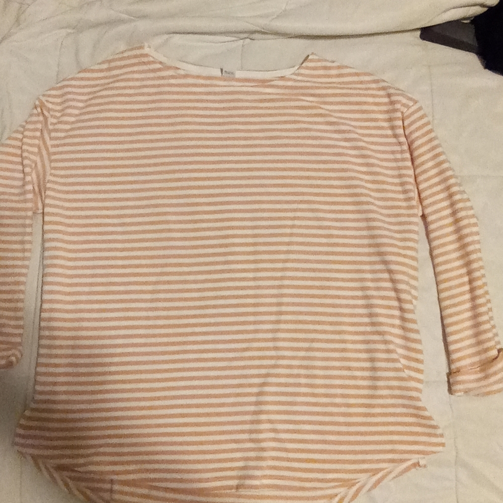 Terry cloth long sleeve shirt